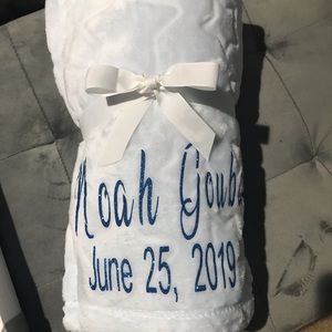 Custom made baby blanket